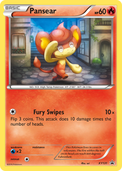 Pansear, XY Black Star Promos #XY131, Pokémon TCG card