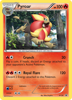 Pyroar, XY Black Star Promos #XY26, Pokémon TCG card