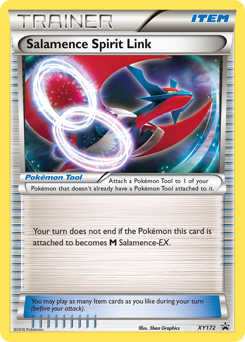 Salamence Spirit Link, XY Black Star Promos #XY172, Pokémon TCG card