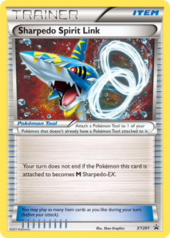 Sharpedo Spirit Link, XY Black Star Promos #XY201, Pokémon TCG card