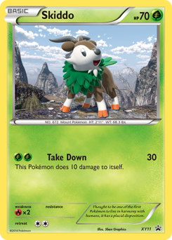 Skiddo, XY Black Star Promos #XY11, Pokémon TCG card