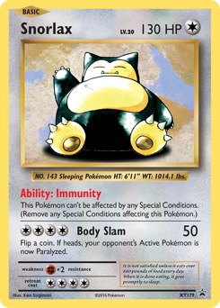 Snorlax, XY Black Star Promos #XY179, Pokémon TCG card
