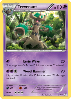 Trevenant, XY Black Star Promos #XY14, Pokémon TCG card