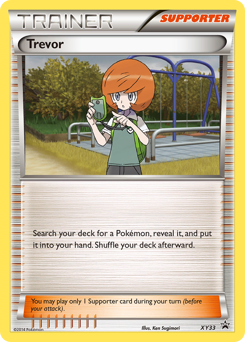Trevor, XY Black Star Promos #XY33, Pokémon TCG card