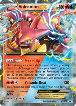 Volcanion-EX, XY Black Star Promos #XY173, Pokémon TCG card