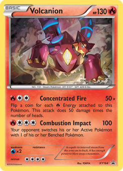Volcanion, XY Black Star Promos #XY164, Pokémon TCG card