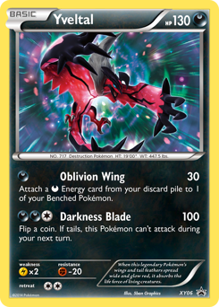 Yveltal, XY Black Star Promos #XY06, Pokémon TCG card