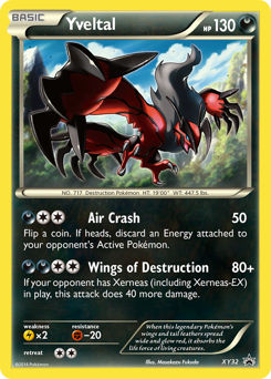 Yveltal, XY Black Star Promos #XY32, Pokémon TCG card