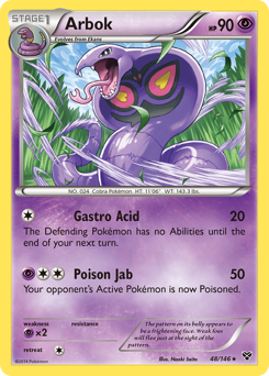 Arbok, XY #48, Pokémon TCG card