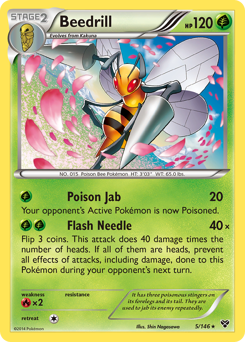 Beedrill, XY #5, Pokémon TCG card