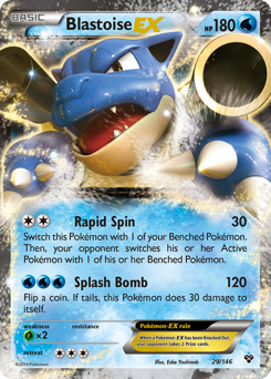 Blastoise-EX, XY #29, Pokémon TCG card