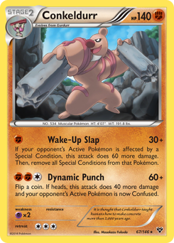 Conkeldurr, XY #67, Pokémon TCG card