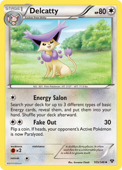 Delcatty, XY #105, Pokémon TCG card