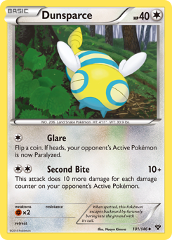 Dunsparce, XY #101, Pokémon TCG card