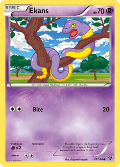 Ekans, XY #47, Pokémon TCG card