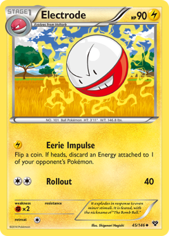 Electrode, XY #45, Pokémon TCG card