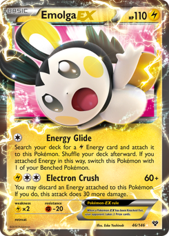 Emolga-EX, XY #46, Pokémon TCG card