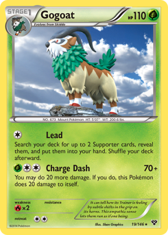 Gogoat, XY #19, Pokémon TCG card