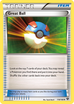 Great Ball, XY #118, Pokémon TCG card