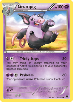 Grumpig, XY #50, Pokémon TCG card