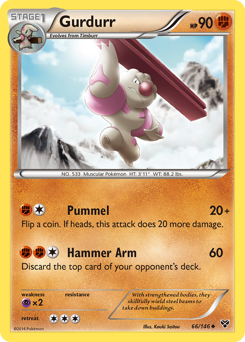 Gurdurr, XY #66, Pokémon TCG card