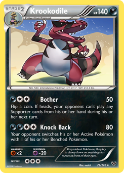 Krookodile, XY #71, Pokémon TCG card