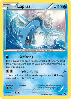 Lapras, XY #35, Pokémon TCG card
