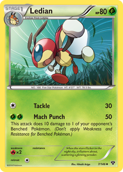 Ledian, XY #7, Pokémon TCG card