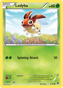 Ledyba, XY #6, Pokémon TCG card
