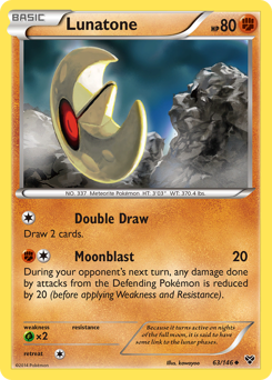 Lunatone, XY #63, Pokémon TCG card