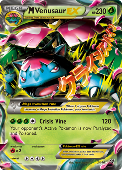 M Venusaur-EX, XY #2, Pokémon TCG card