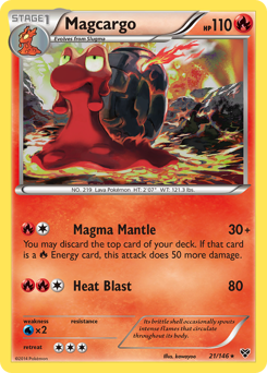 Magcargo, XY #21, Pokémon TCG card