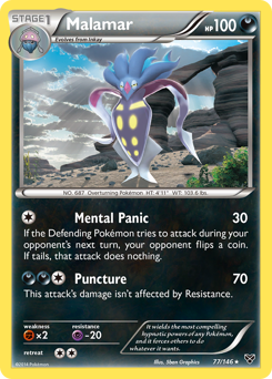 Malamar, XY #77, Pokémon TCG card