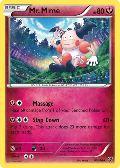 Mr. Mime, XY #91, Pokémon TCG card
