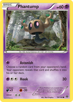 Phantump, XY #54, Pokémon TCG card