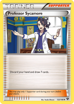 Professor Sycamore, XY #122, Pokémon TCG card