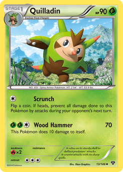 Quilladin, XY #13, Pokémon TCG card