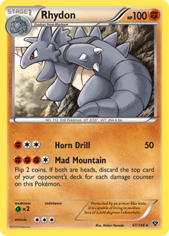 Rhydon, XY #61, Pokémon TCG card