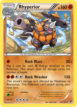 Rhyperior, XY #62, Pokémon TCG card