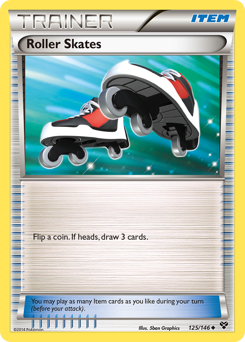 Roller Skates, XY #125, Pokémon TCG card