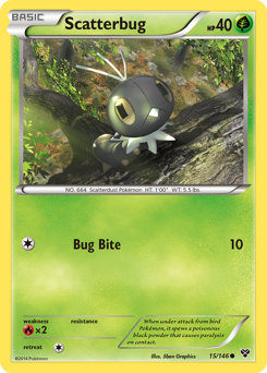 Scatterbug, XY #15, Pokémon TCG card