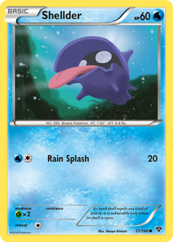Shellder, XY #31, Pokémon TCG card