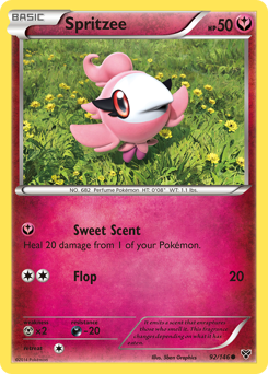Spritzee, XY #92, Pokémon TCG card