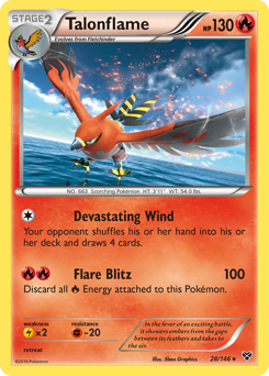 Talonflame, XY #28, Pokémon TCG card