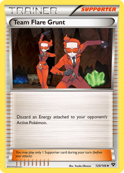 Team Flare Grunt, XY #129, Pokémon TCG card