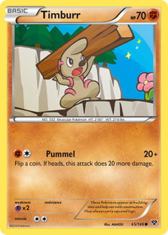 Timburr, XY #65, Pokémon TCG card