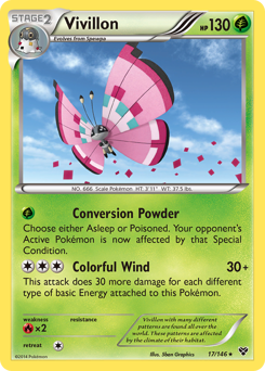 Vivillon, XY #17, Pokémon TCG card