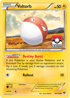 Voltorb, XY #44, Pokémon TCG card