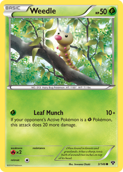 Weedle, XY #3, Pokémon TCG card