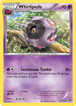 Whirlipede, XY #52, Pokémon TCG card
